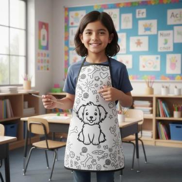 Imagem de Avental Infantil para Pintar - Recanto da Costura