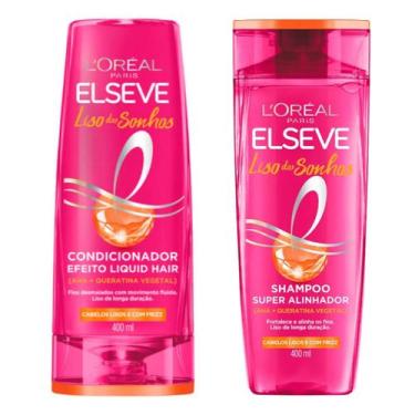 Imagem de Kit Elseve Liso dos Sonhos Shampoo e Condicionador 400ml