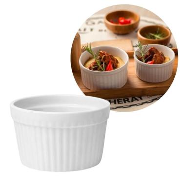 Imagem de Ramequim Porcelana Branca Premium Tradicional 150ml - Lyor