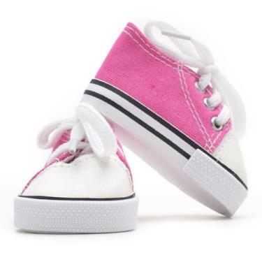 Imagem de Mini Tênis para Amigurumi com Cadarço - Círculo, 20, Pink