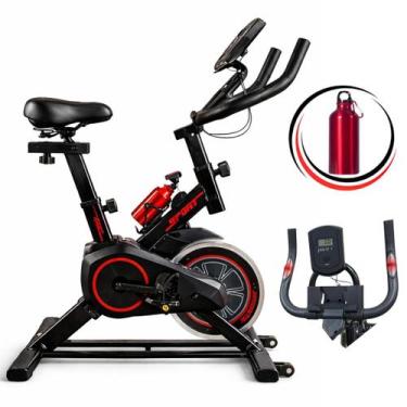 Imagem de Bicicleta Ergométrica Spinning Semi Profissional Academia 120KG com Pa