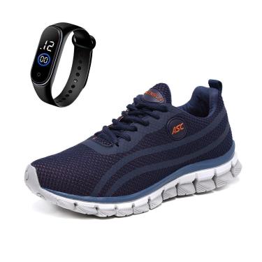 Imagem de Combo Tênis Masculino Com Relogio Fino Ideal para Caminhar, Treinar e Usar no Dia a Dia-Masculino