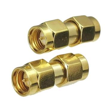 Imagem de Adaptador Conector SMA Para UHF, Plugue Coaxial RF De Latão Macho Para