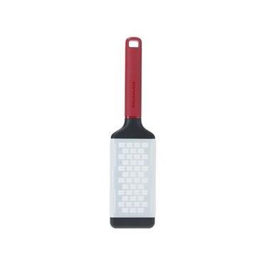 Imagem de RALADOR DE COZINHA KITCHENAID ZESTER GROSSO 30CM EM AÇO INOX VERMELHO KHA320OHEREG