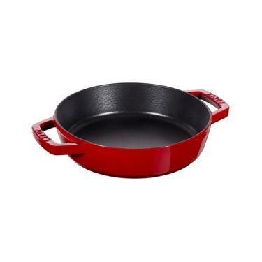 Imagem de FRIGIDEIRA STAUB REDONDA COM DUAS ALÇAS EM FERRO FUNDIDO VERMELHO CEREJA 26CM 405117270