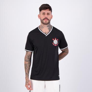 Imagem de Camisa Corinthians Fitness Escudo Masculina-Masculino