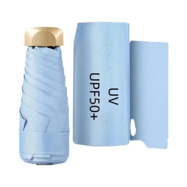 Imagem de Guarda-chuva Compacto Portátil Para Viagem Com Proteção UV UPF50+ - Mi