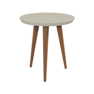 Imagem de Mesa Lateral Luna 440 Off White - Patrimar, Off White