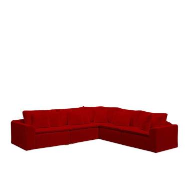 Imagem de Sofá Modular Rivieira 280cm Linho - Meu Estofado