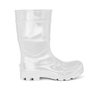 Imagem de Bota de PVC Cano Médio Branca Com Forro CA 32165 Cartom , 39