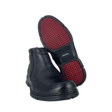 Imagem de Botina Masculina Original Anatomic Gel Couro Floater Preto Ref: 7887, 