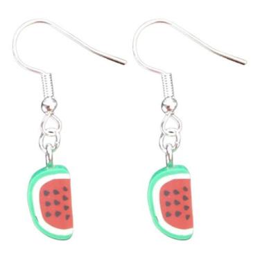 Imagem de Par De Brincos Melancia Divertidos Diferentes Criativos Moda - Outlet 