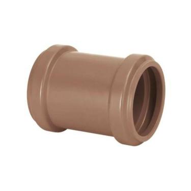 Imagem de Luva Simples para Rede de Água Potável 100mm PBAFORT em PVC Conexão Resistente Instalação Fácil Amanco