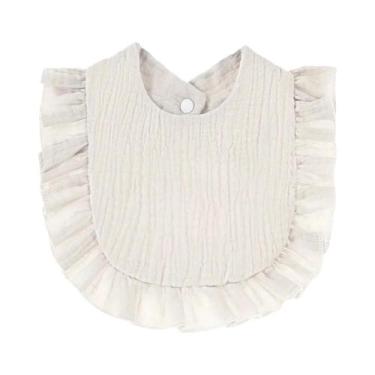 Imagem de Babador Floral De Algodão Para Bebês, Estilo Coreano Com Renda, Toalha