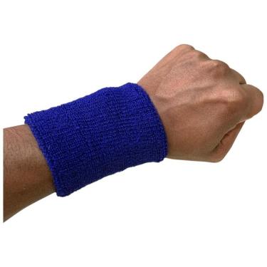 Imagem de Par Munhequeira Atoalhada Pulso Tênis Basquete Secar Suor-Unissex