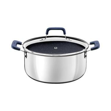 Imagem de Caçarola Tramontina Romagna Aço Inox Cerâmico Black Stone 24 cm 5,24 L