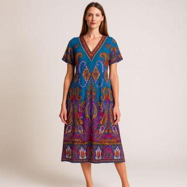 Imagem de Vestido Longo Indiano Plus Size - Loja da Índia