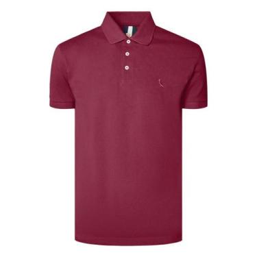Imagem de Camisa Polo Reserva Piquet Classica Masculina Bordô, P, Rosewood