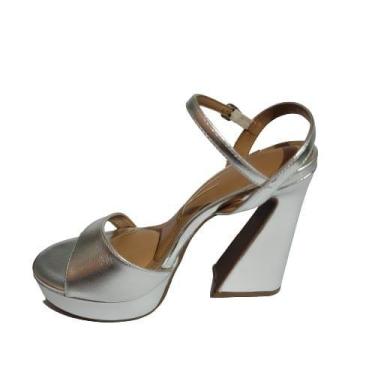 Imagem de Sandália Vizzano Feminina Prata Ref:6490.204, Prata b, 38