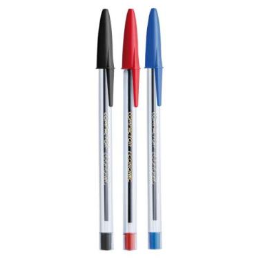 Imagem de Caneta escolar preta vermelha azul - Ddk, Azul