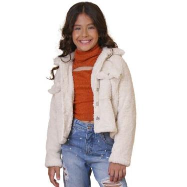 Imagem de Jaqueta Juvenil Look Jeans Teddy Bege, 6