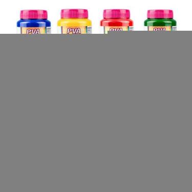 Imagem de Tinta Pva Acrilex 250ml Diversas Cores Artesanato Fosca Azul-turquesa