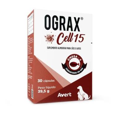 Imagem de Ograx Cell 15 Ômega 3 Avert Cães E Gatos 30 Cápsulas