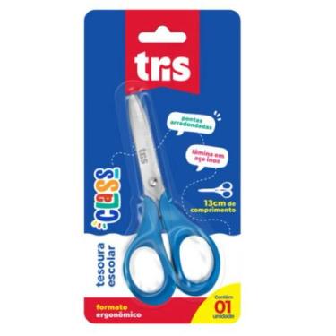 Imagem de Tesoura Escolar Class Summit - Tris, Azul
