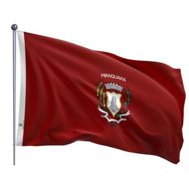 Imagem de Bandeira do Município de Piraquara Uma Face Estampada Tamanho 70x100cm