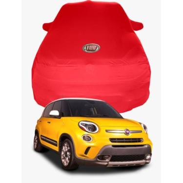Imagem de Capa de Carro FIAT 500  Tecido Lycra Premium - Cadilhe Capas, Vermelho