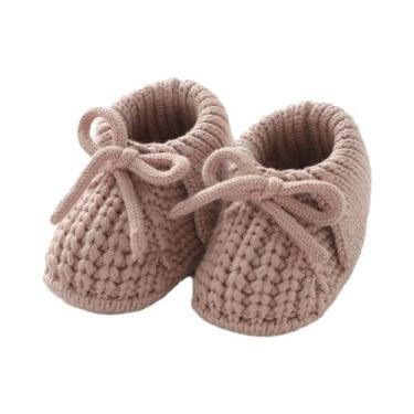 Imagem de Sapatos De Malha Para Bebês Recém-nascidos, Calçados Respiráveis com B
