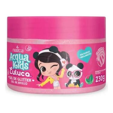 Imagem de Gel Cabelo Infantil Glitter Luluca Pink Marshmallow 230g - Nazca