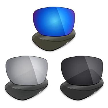 Imagem de 3 pares de lentes polarizadas de substituição da Mryok para óculos de sol Oakley Two Face – Opções