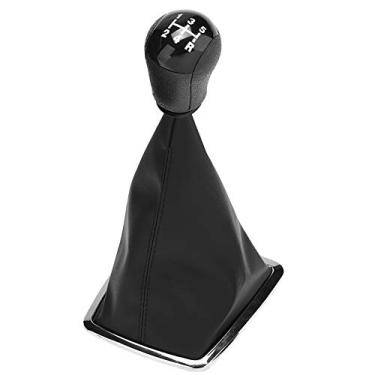Imagem de Botão de câmbio de marcha, manual automotivo de 5 velocidades alavanca de marcha manopla de câmbio polaina capa de bota adequada para foco MK2 2004-2008