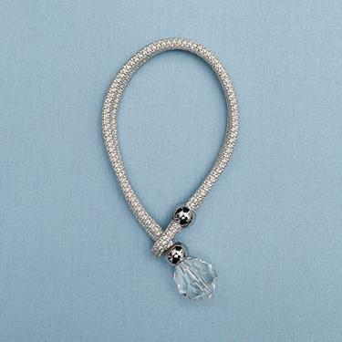 Imagem de peça cortina de borla com contas de cristal acessórios de quarto suportes de cortinas fivela corda para decoração de casa atadura de cortina de contas, A