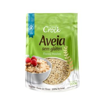 Imagem de Kit 2X: Aveia em Flocos Médios Sem Glúten Leve Crock 200g