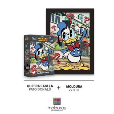 Imagem de Quebra Cabeça Disney Pato Donald 500 Peças + Moldura E Petg - Molduras