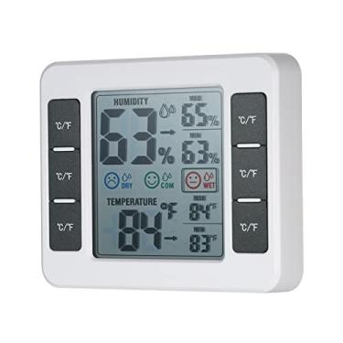 Imagem de Qudai LCD Digital Indoor Termômetro Higrômetro Room ℃ / ℉ Medidor de Medidor de Umidade de Temperatura Termo-Higrômetro com Max Min Valor de Exibição NP