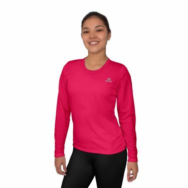 Imagem de Camisa Dry Basic LS Muvin – Manga Longa – Feminina – Proteção Solar UV50 – Camiseta Para Academia – Treino Funcional – Pilates – Yoga – Corrida – Ginástica – Fitness – Caminhada – Secagem Rápida (EG, Pink)