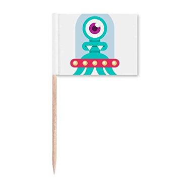 Imagem de Universe Alien Monster Cyclops Marcador de palito de dente Topper Decoração de festa