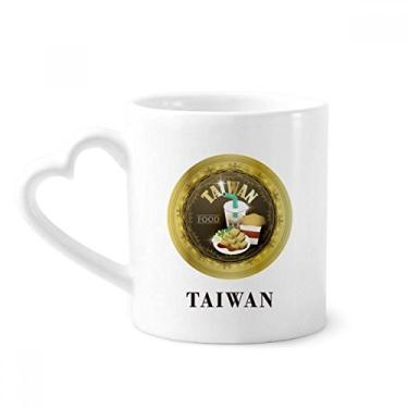 Imagem de Taiwan comida de viagem caneca China café cerâmica copo de coração de vidro