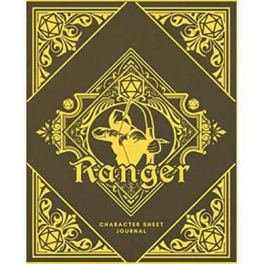 Imagem de Ranger Character Sheet Journal: DnD Notebook With 50 Character Pages and 100 Mixed Pages (Lined, Graph, Hex & Blank)For Role Playing Fantasy Games I ... Create Characters, Maps, Track, Plan & More