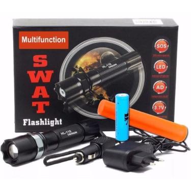 Imagem de Lanterna Tática Police Swat Multifunction Led Cree 88.000w