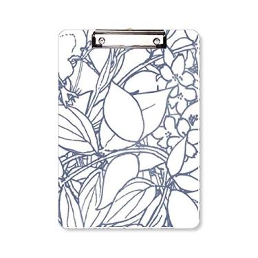 Imagem de Desenho de linha abstrata arte prancheta pasta, bloco de escrita A4