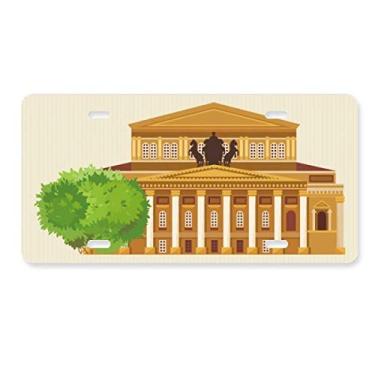 Imagem de DIYthinker Ilustração Placa de licença com símbolo nacional da Rússia Decoração de aço inoxidável