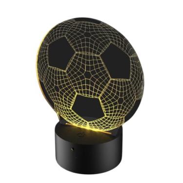 Imagem de Luminária de Led 16 cores e controle remoto - Bola de Futebol