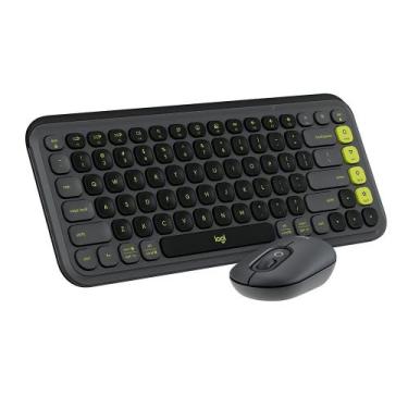 Imagem de Kit Teclado e Mouse Sem Fio Logitech POP Icon com Teclas e Botões Pers
