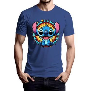 Imagem de Camiseta Personalizada Stitch Personagem Desenho Lançamento Camisa Pre