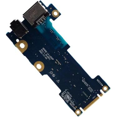 Imagem de Deal4GO Conector de fone de ouvido de áudio de rede Ethernet LAN HRMRC 3RR19 LS-L652P Substituição para Dell Alienware M15 R7, M15 R6