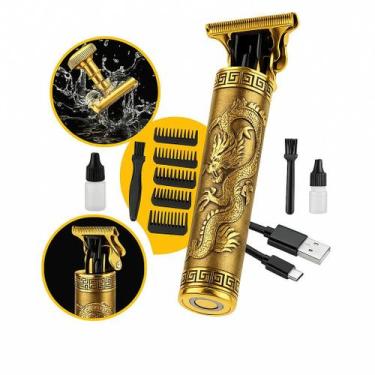 Imagem de Máquina De Cortar Cabelo Fazer Barba Acabamento Dragão Original - Gene